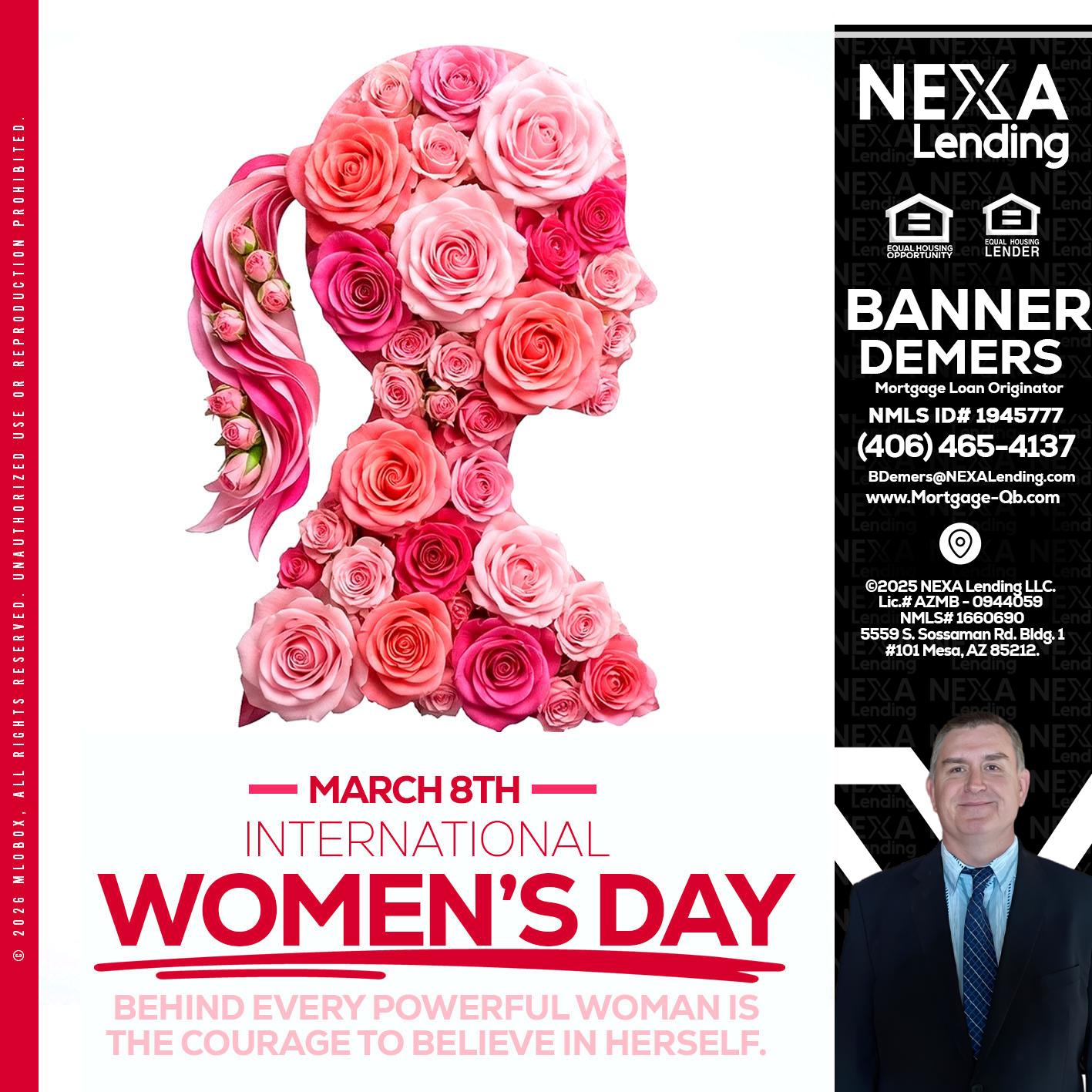 MARCH 8TH - Banner DeMers -Mortgage Loan Originator