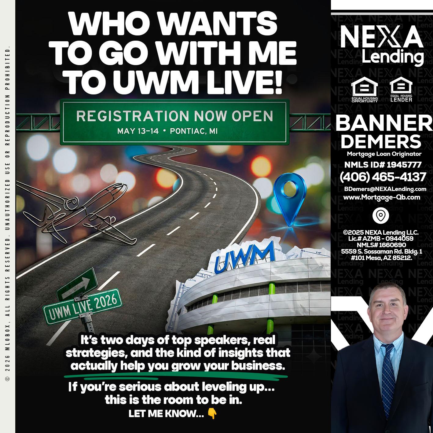 WHO WANTS - Banner DeMers -Mortgage Loan Originator