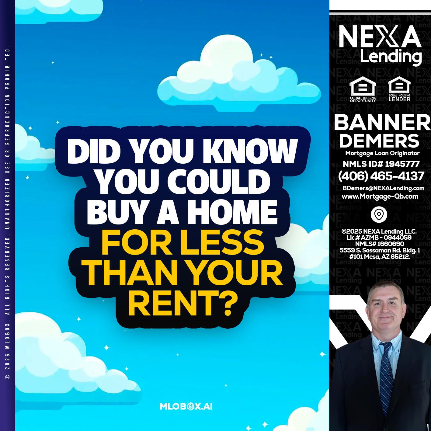 DID YOU KNOW - Banner DeMers -Mortgage Loan Originator