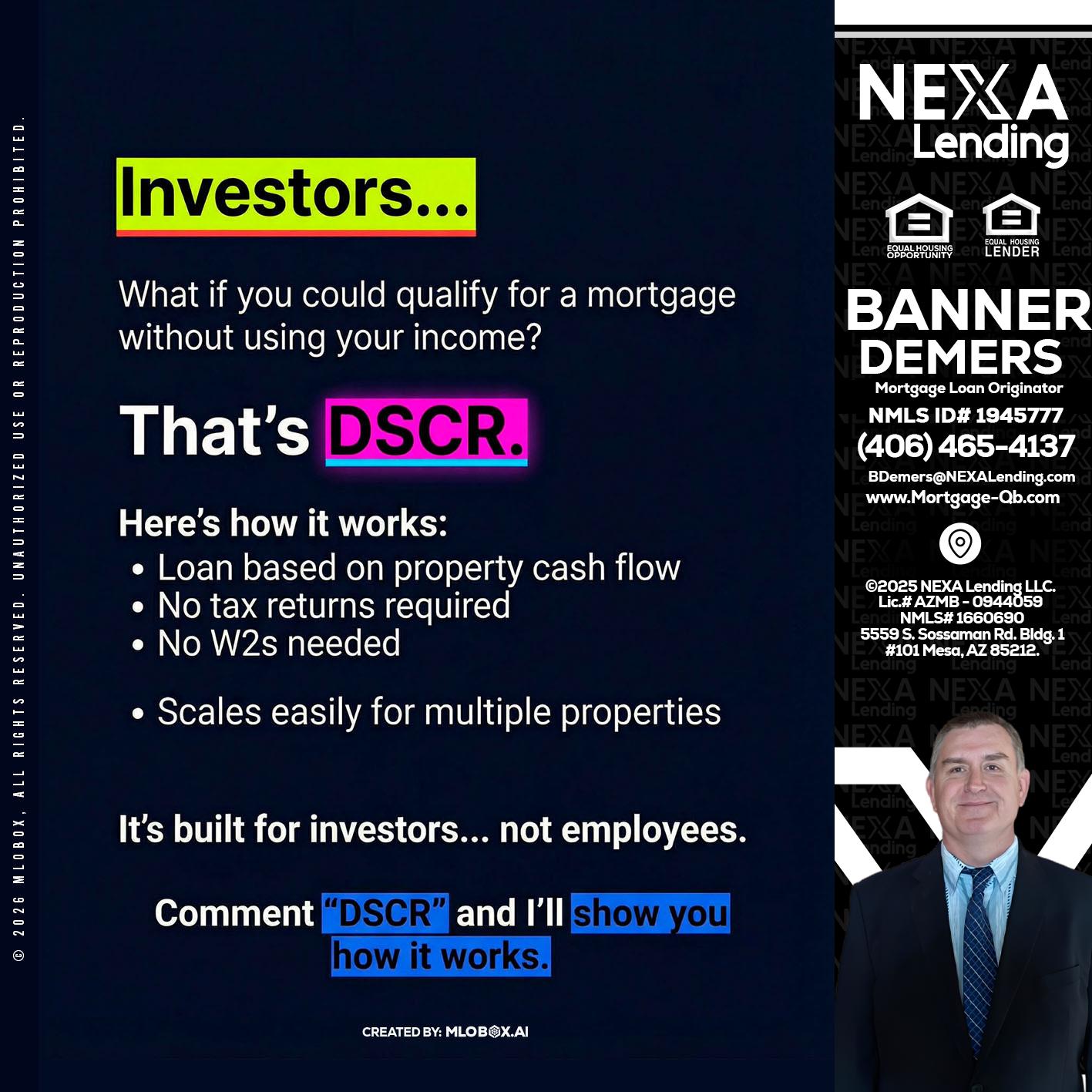 INVESTORS - Banner DeMers -Mortgage Loan Originator