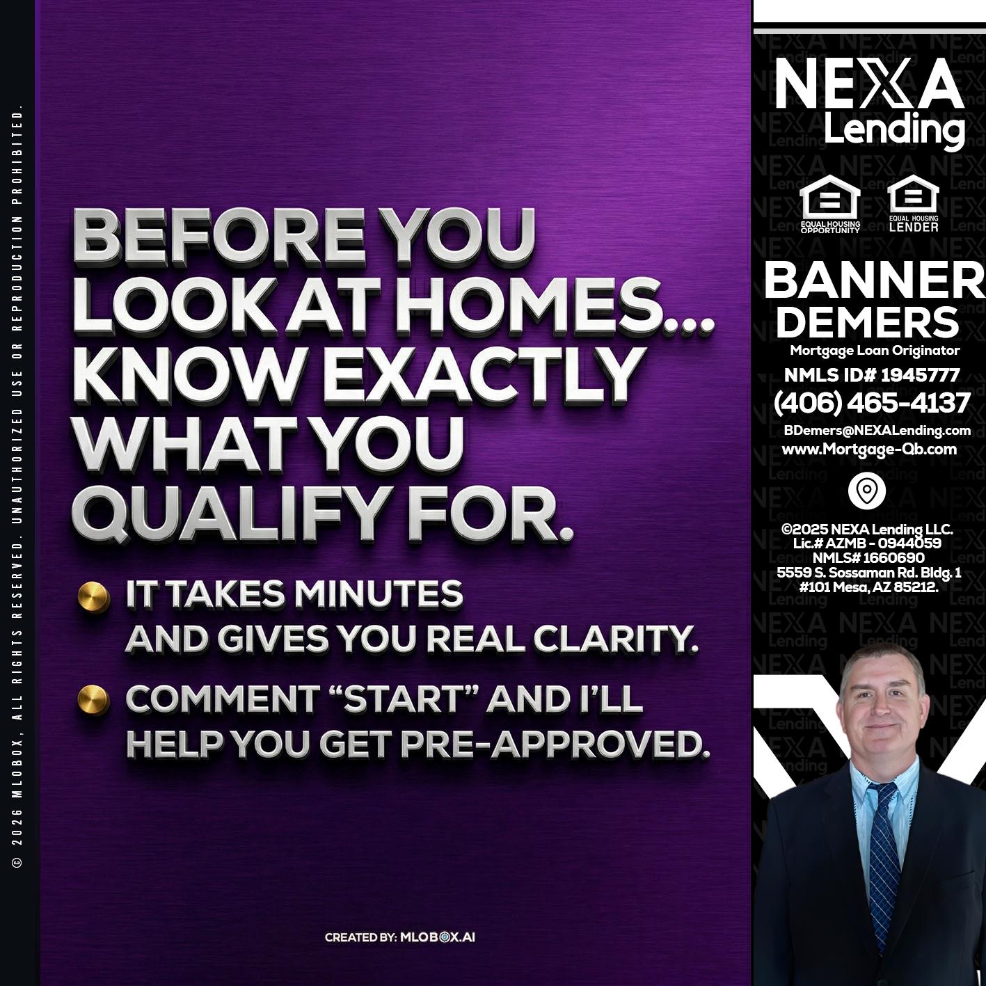 BEFORE YOU - Banner DeMers -Mortgage Loan Originator