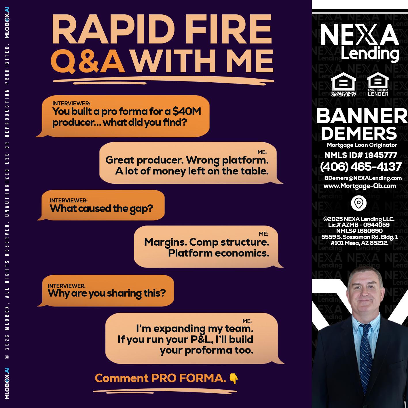 RAPID FIRE - Banner DeMers -Mortgage Loan Originator