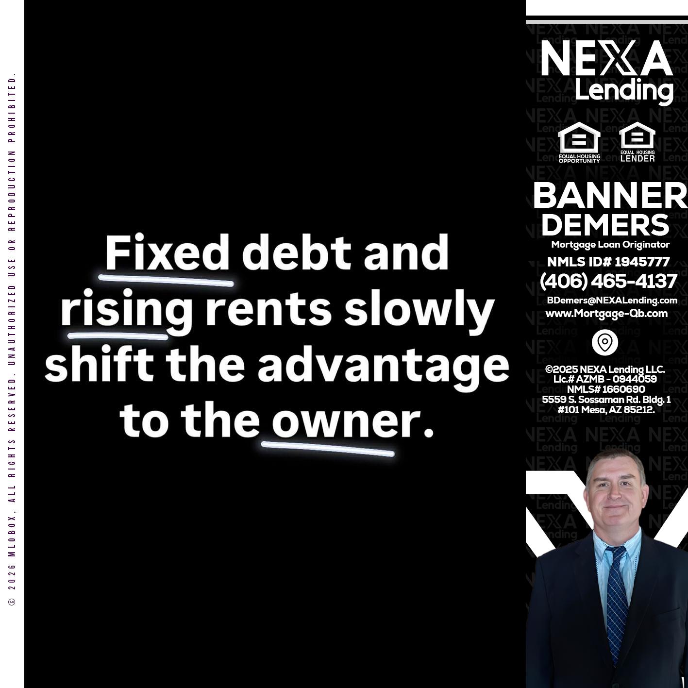 FIXED DEBT - Banner DeMers -Mortgage Loan Originator